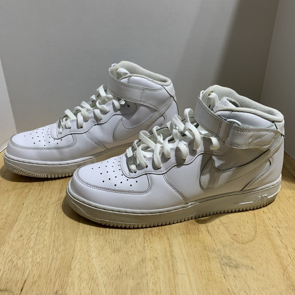 Nike Air Force 1 Mid 07 White Men's Basketball‎ Sneakers Size 11.5